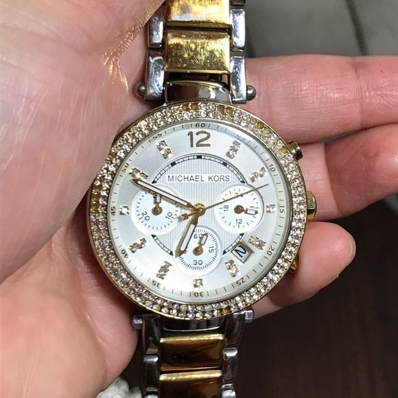Michael Kors Accessories - GUC Michael Kors Bejeweled Wrist Watch